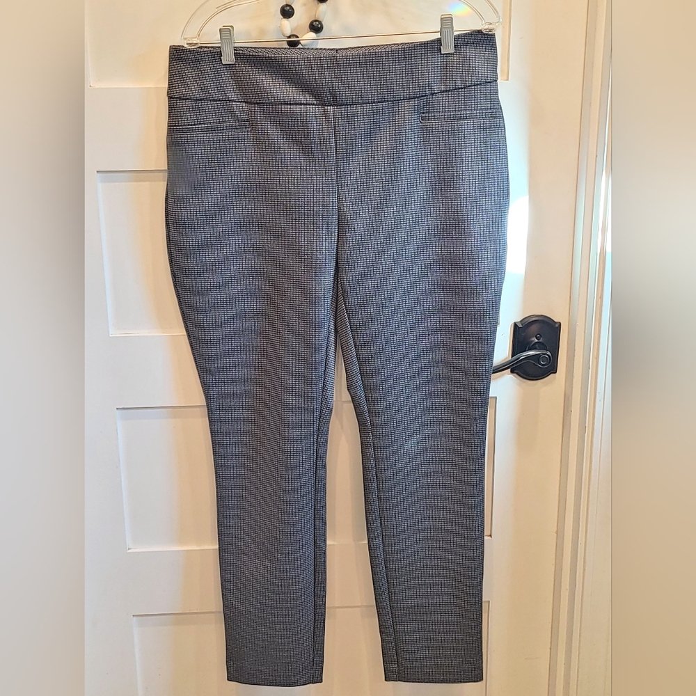 Dalia - Grey Houndstooth Pants - L